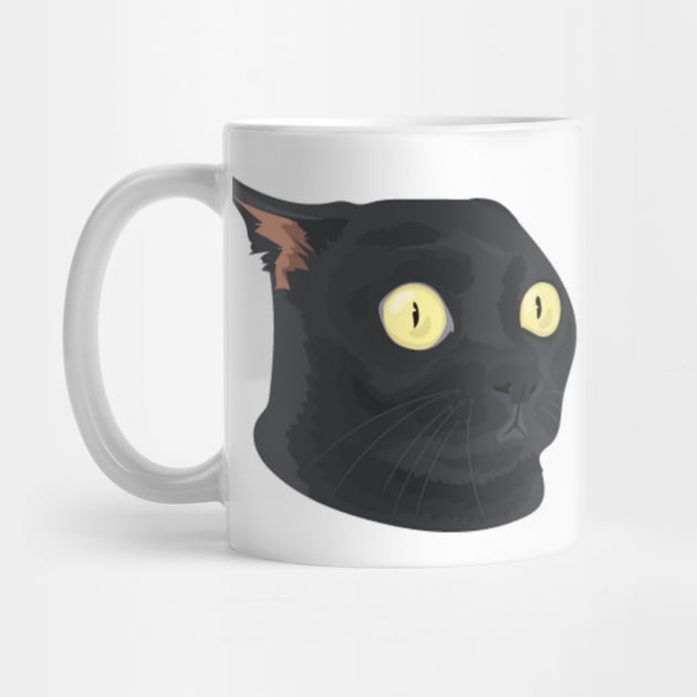 Black cat surprised by DesignArtsShop